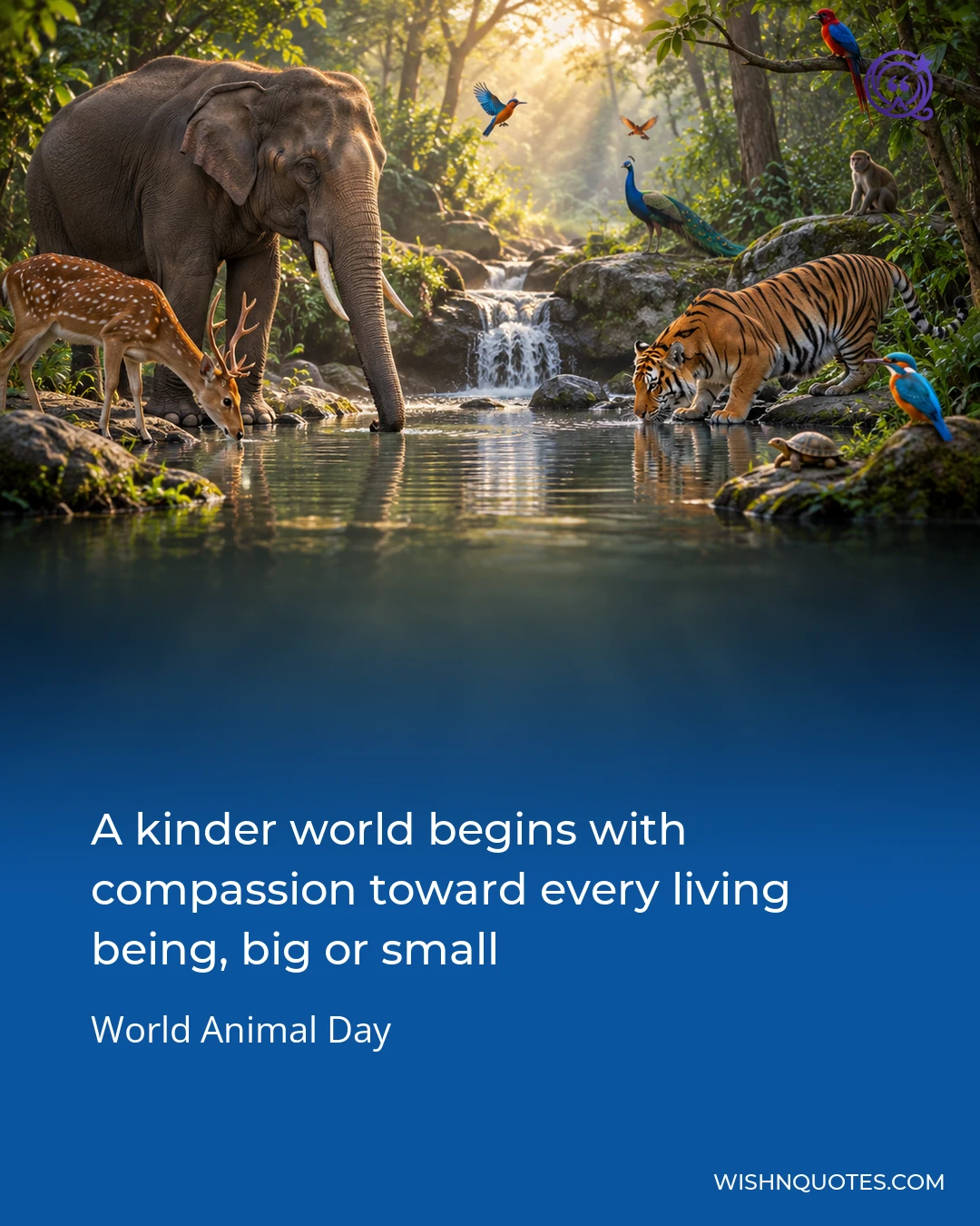 A kinder world begins with compassion toward every living being, big or small