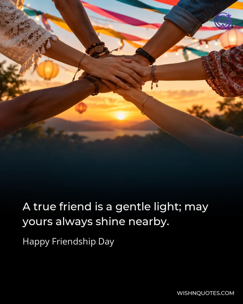 A true friend is a gentle light; may yours always shine nearby.