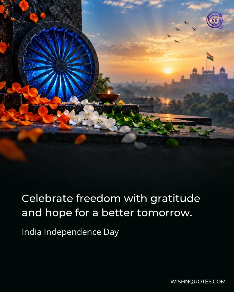 Celebrate freedom with gratitude and hope for a better tomorrow.