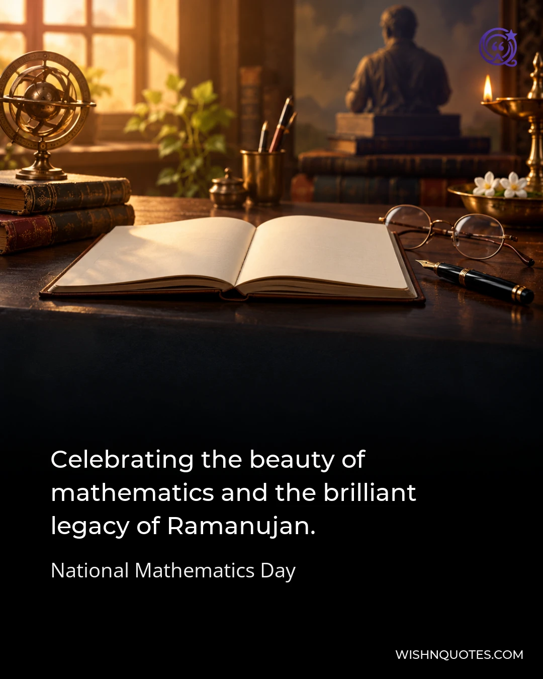 Celebrating the beauty of mathematics and the brilliant legacy of Ramanujan.