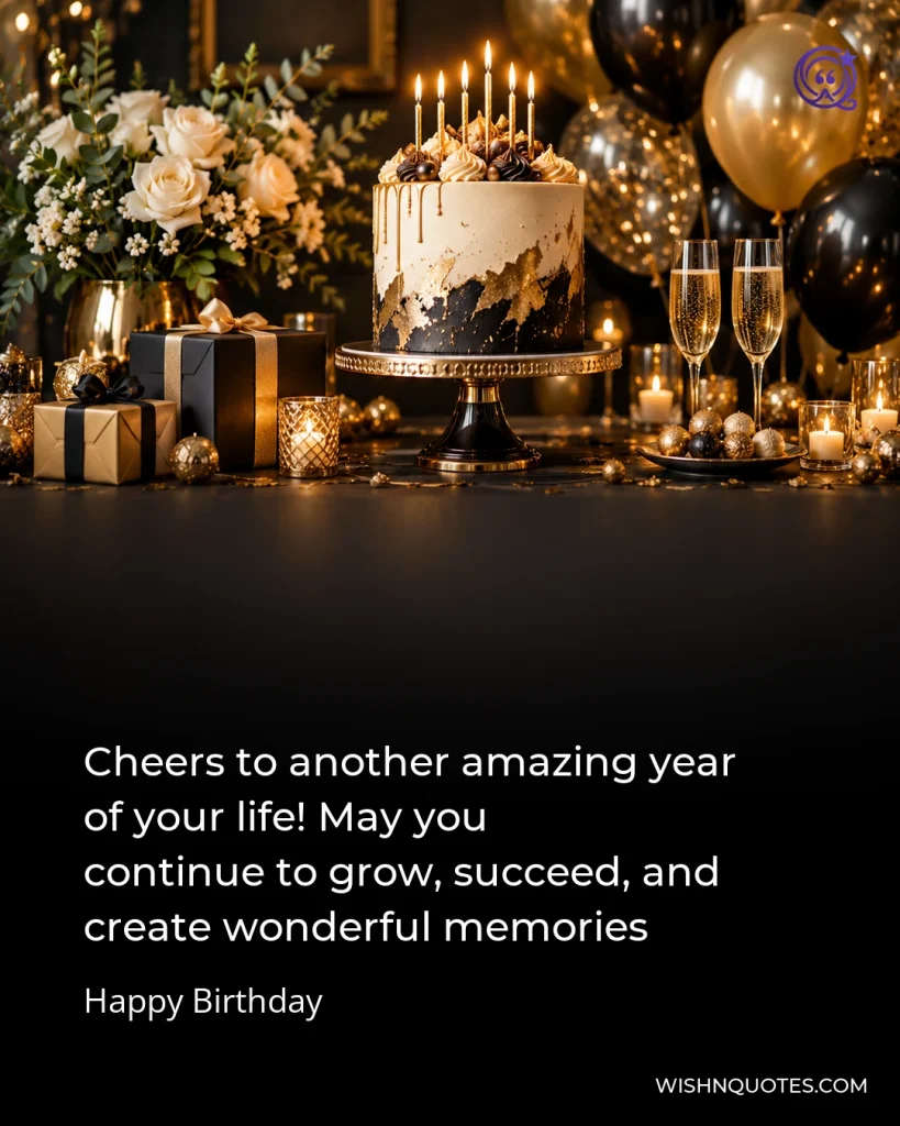 Cheers to another amazing year of your life! May you continue to grow, succeed, and create wonderful memories