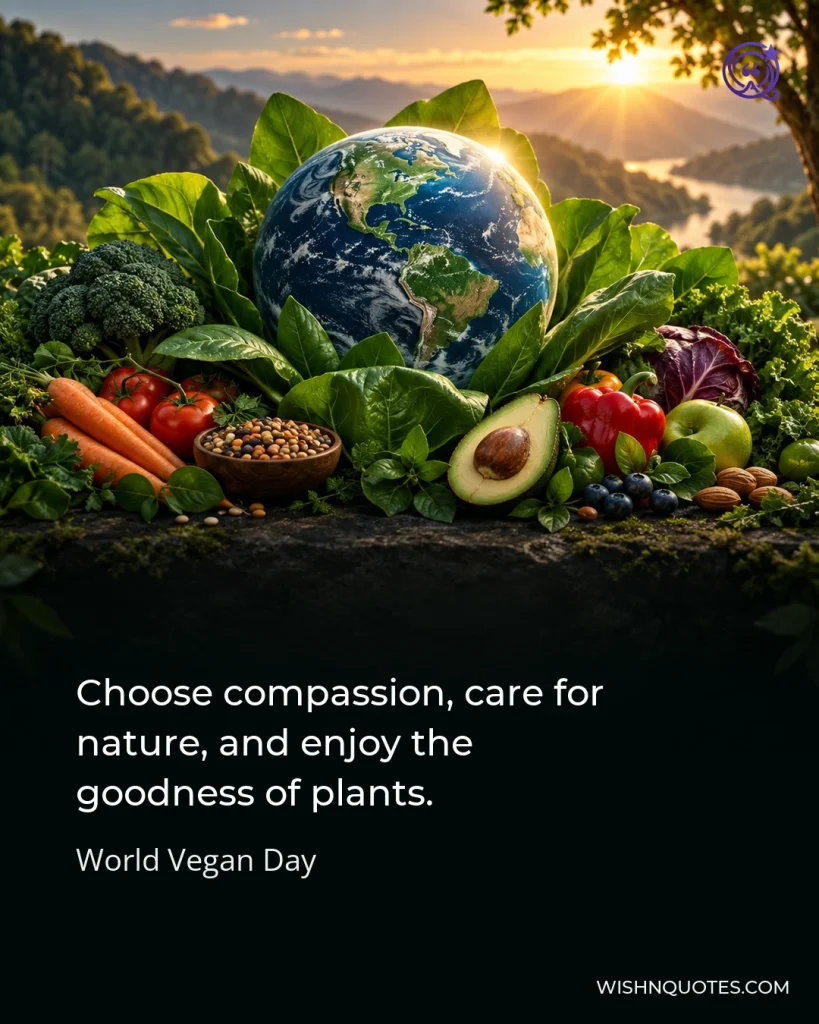 Choose compassion, care for nature, and enjoy the goodness of plants.