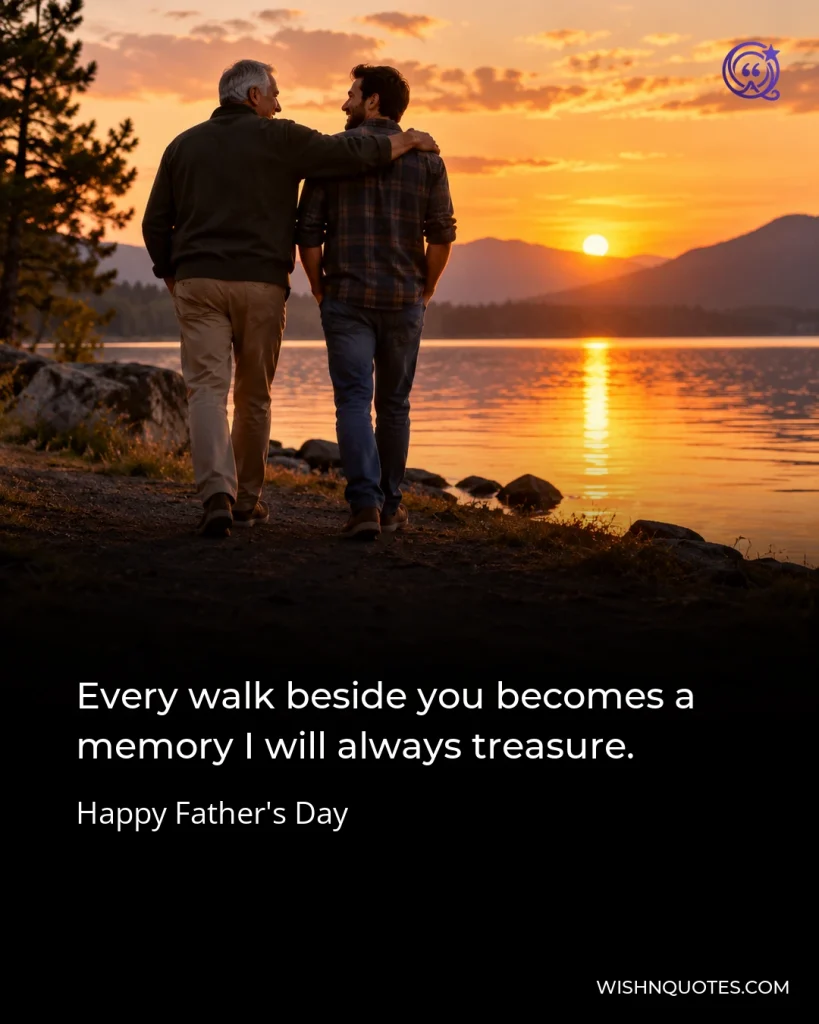 Every walk beside you becomes a memory I will always treasure.