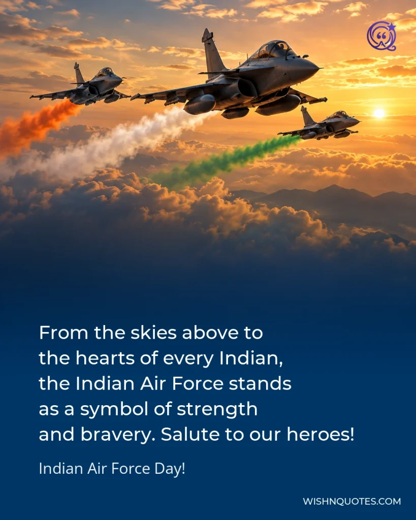 From the skies above to the hearts of every Indian, the Indian Air Force stands as a symbol of strength and bravery. Salute to our heroes!