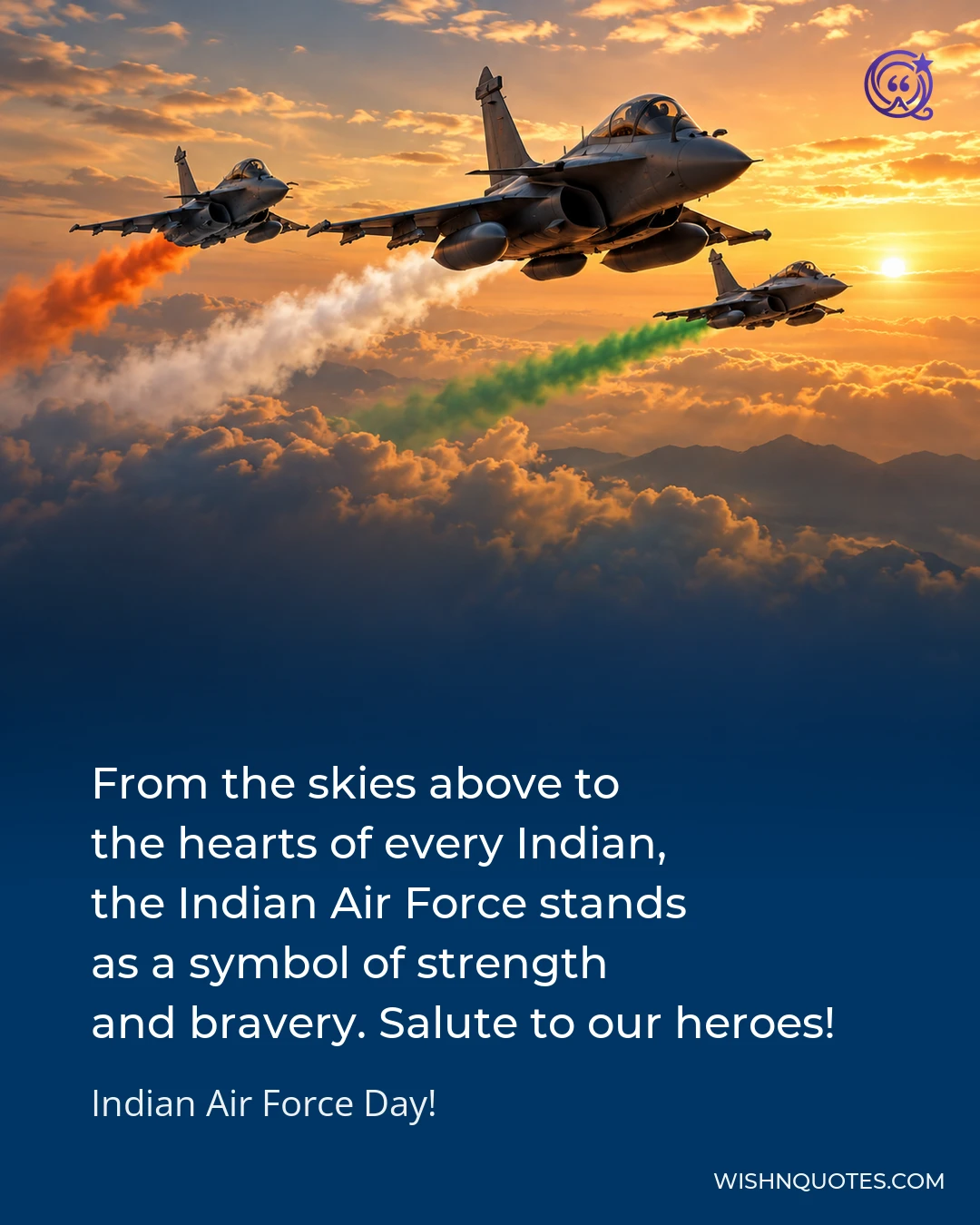 From the skies above to the hearts of every Indian, the Indian Air Force stands as a symbol of strength and bravery. Salute to our heroes!