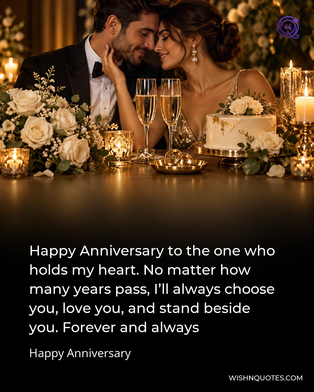 Happy Anniversary to the one who holds my heart. No matter how many years pass, I’ll always choose you, love you, and stand beside you. Forever and always