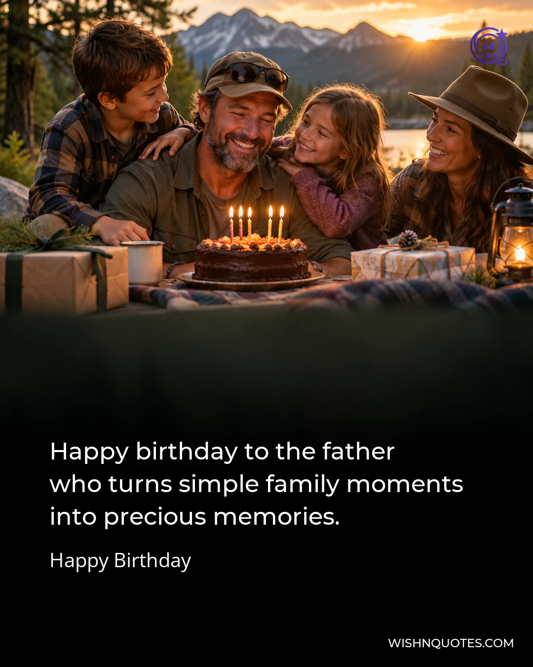 Happy birthday to the father who turns simple family moments into precious memories.