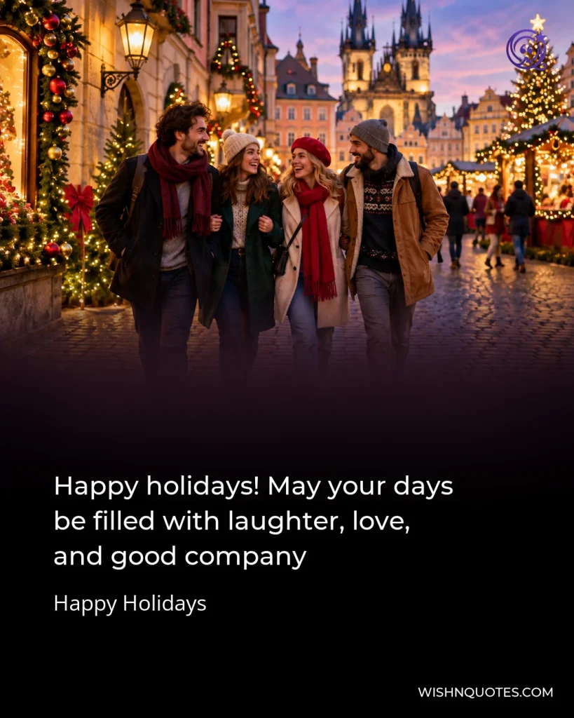 Happy holidays! May your days be filled with laughter, love, and good company