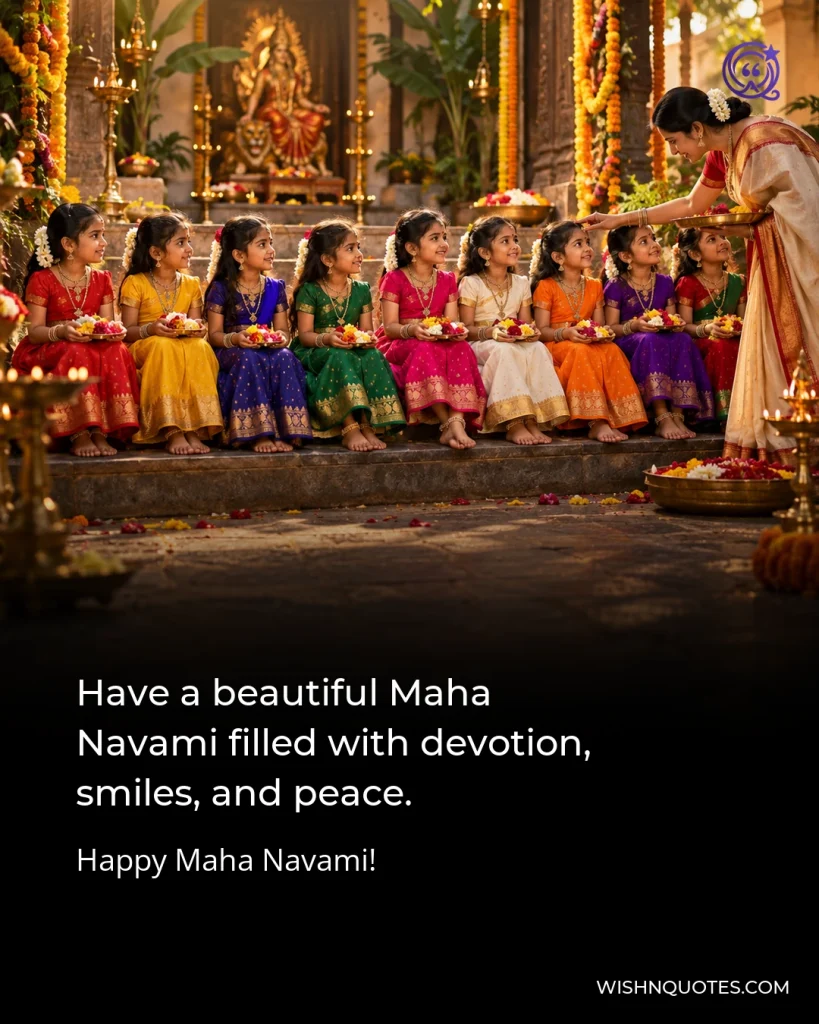 Have a beautiful Maha Navami filled with devotion, smiles, and peace.