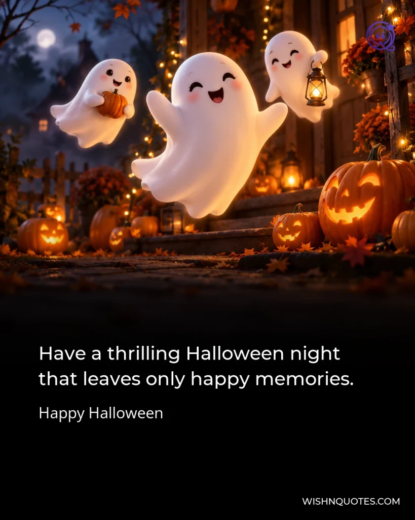 Have a thrilling Halloween night that leaves only happy memories.