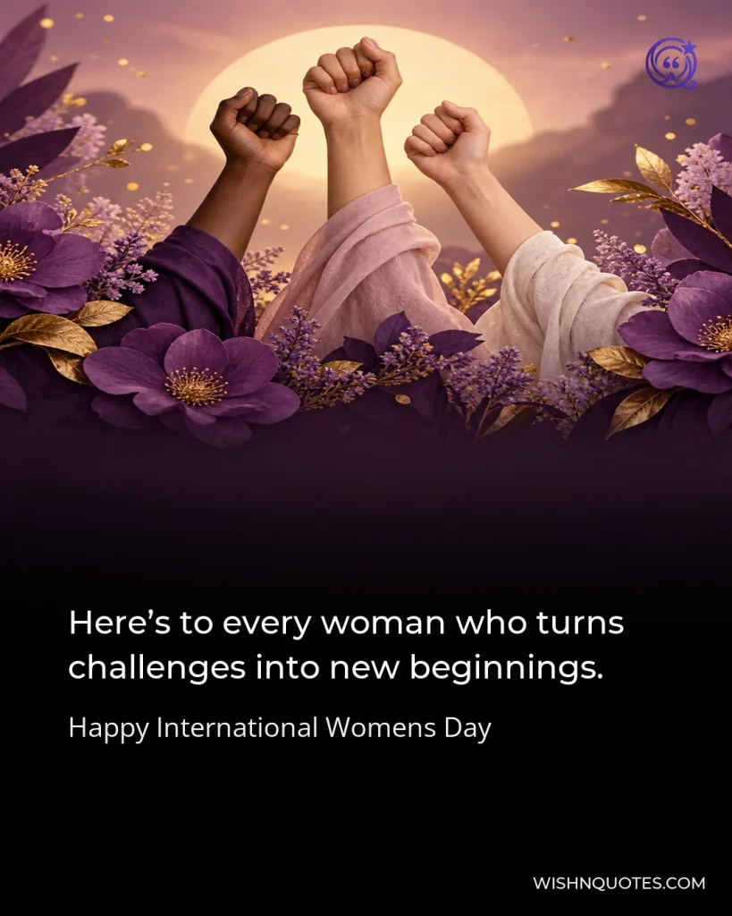 Here’s to every woman who turns challenges into new beginnings.