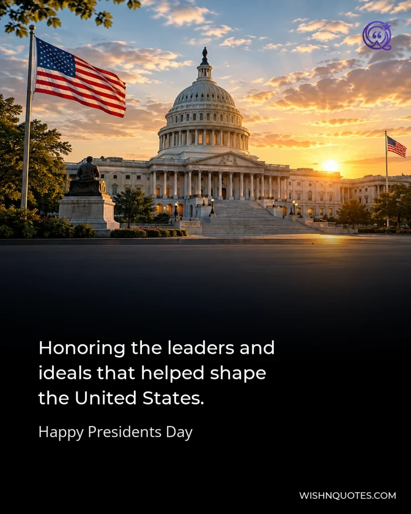 Honoring the leaders and ideals that helped shape the United States.