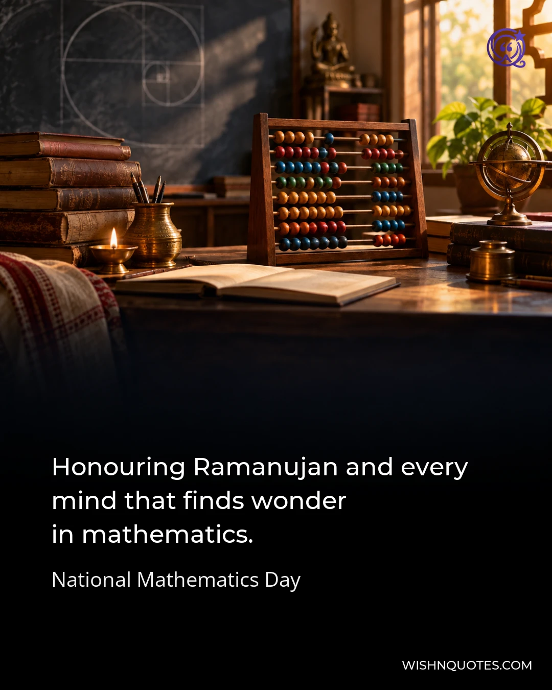 Honouring Ramanujan and every mind that finds wonder in mathematics.