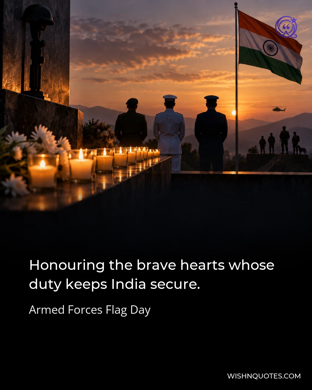 Honouring the brave hearts whose duty keeps India secure.