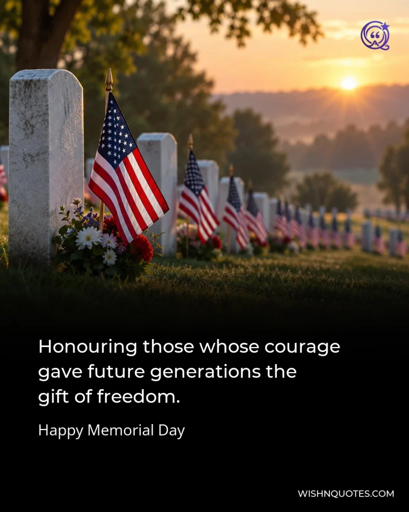 Honouring those whose courage gave future generations the gift of freedom.