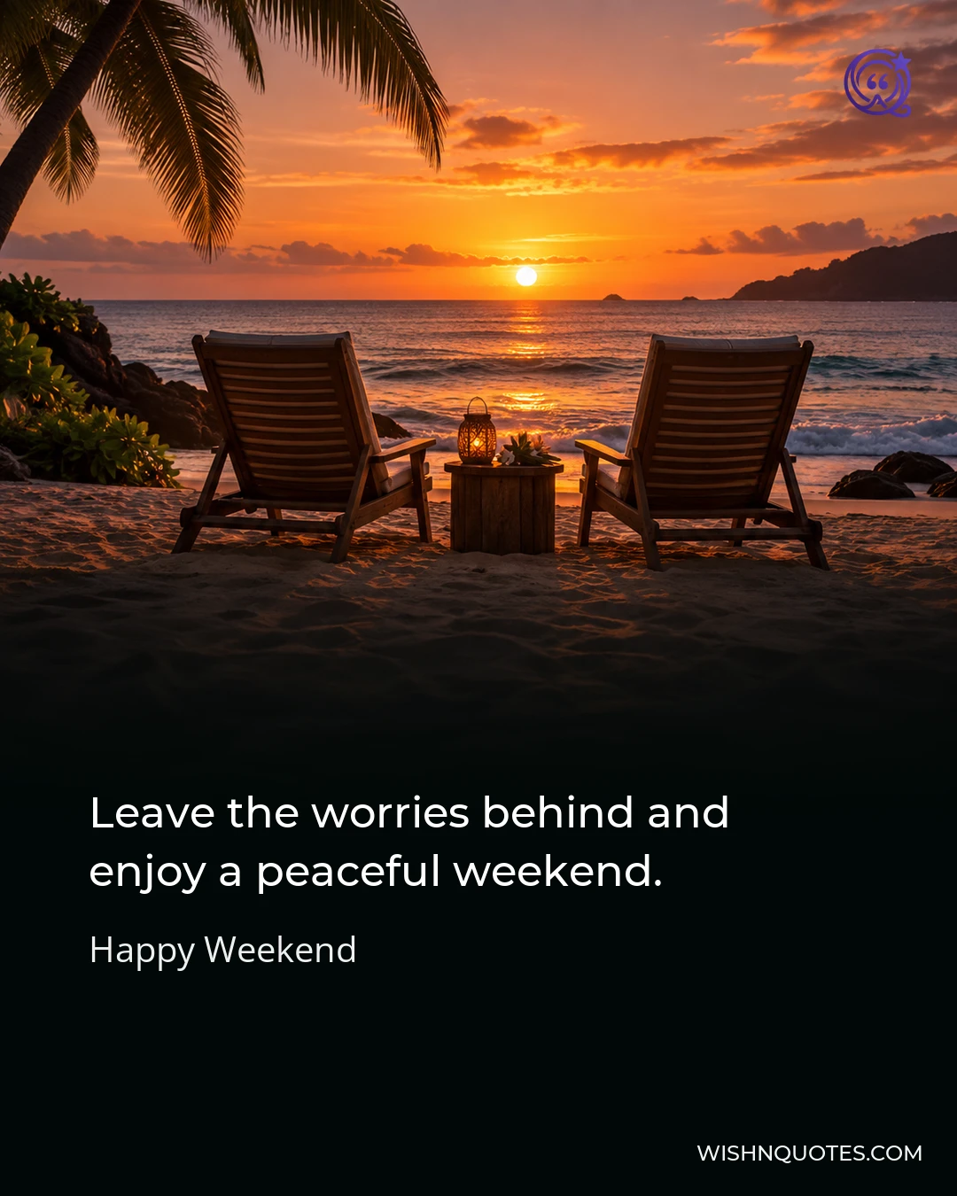 Leave the worries behind and enjoy a peaceful weekend.