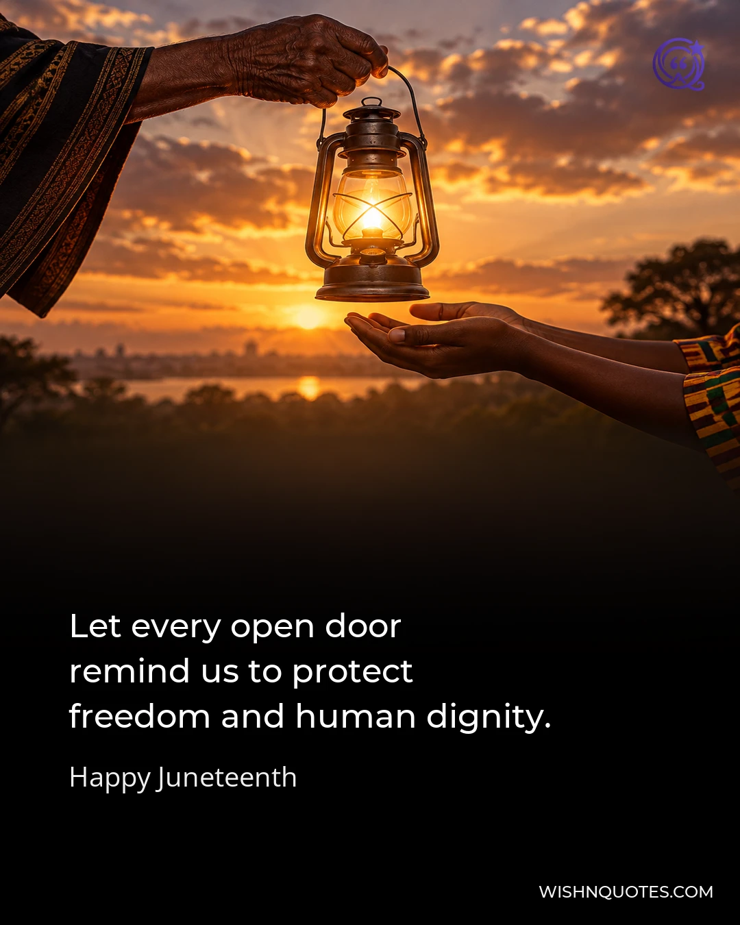 Let every open door remind us to protect freedom and human dignity.