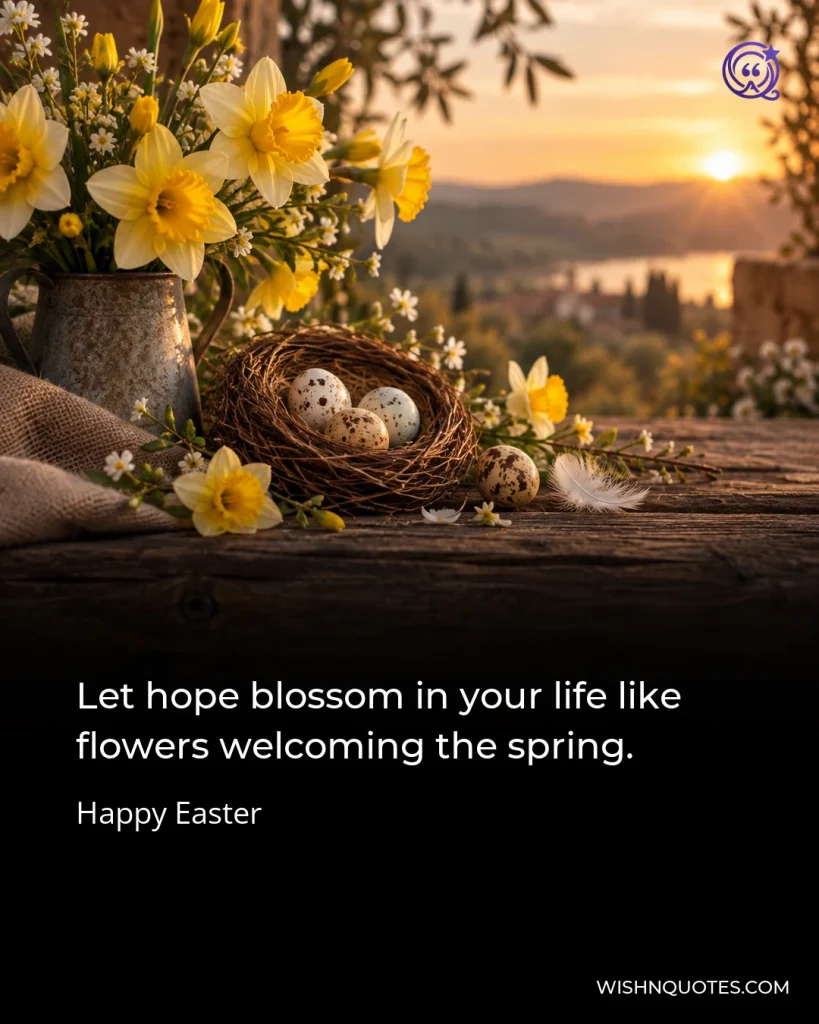 Let hope blossom in your life like flowers welcoming the spring.