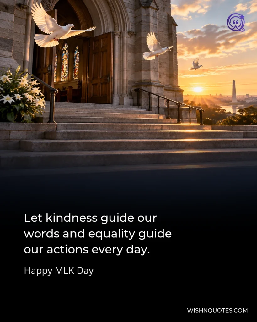 Let kindness guide our words and equality guide our actions every day.