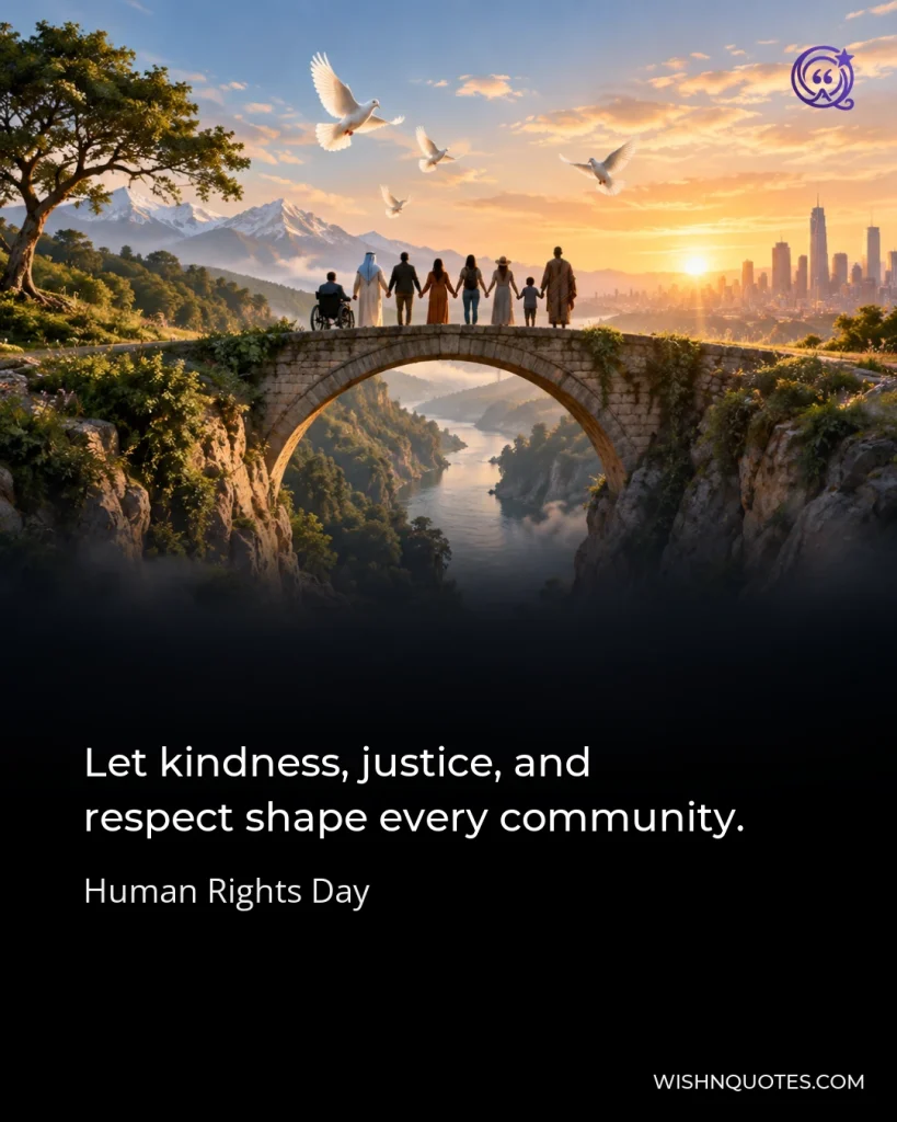 Let kindness, justice, and respect shape every community.