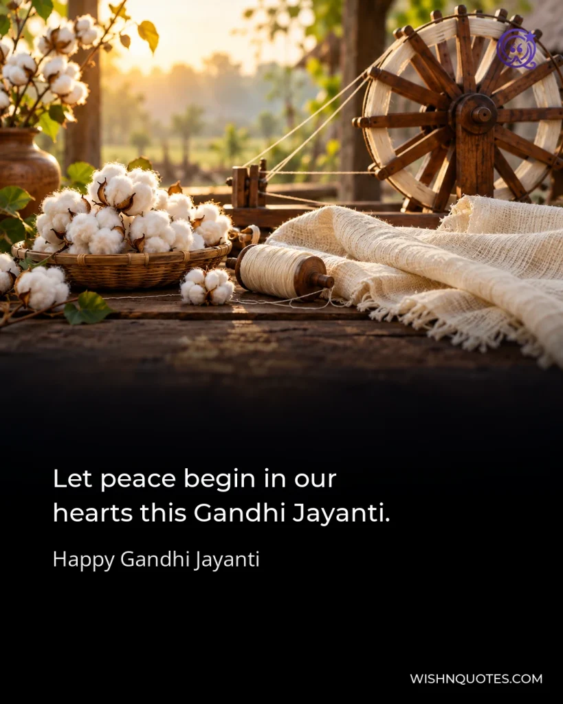 Let peace begin in our hearts this Gandhi Jayanti.