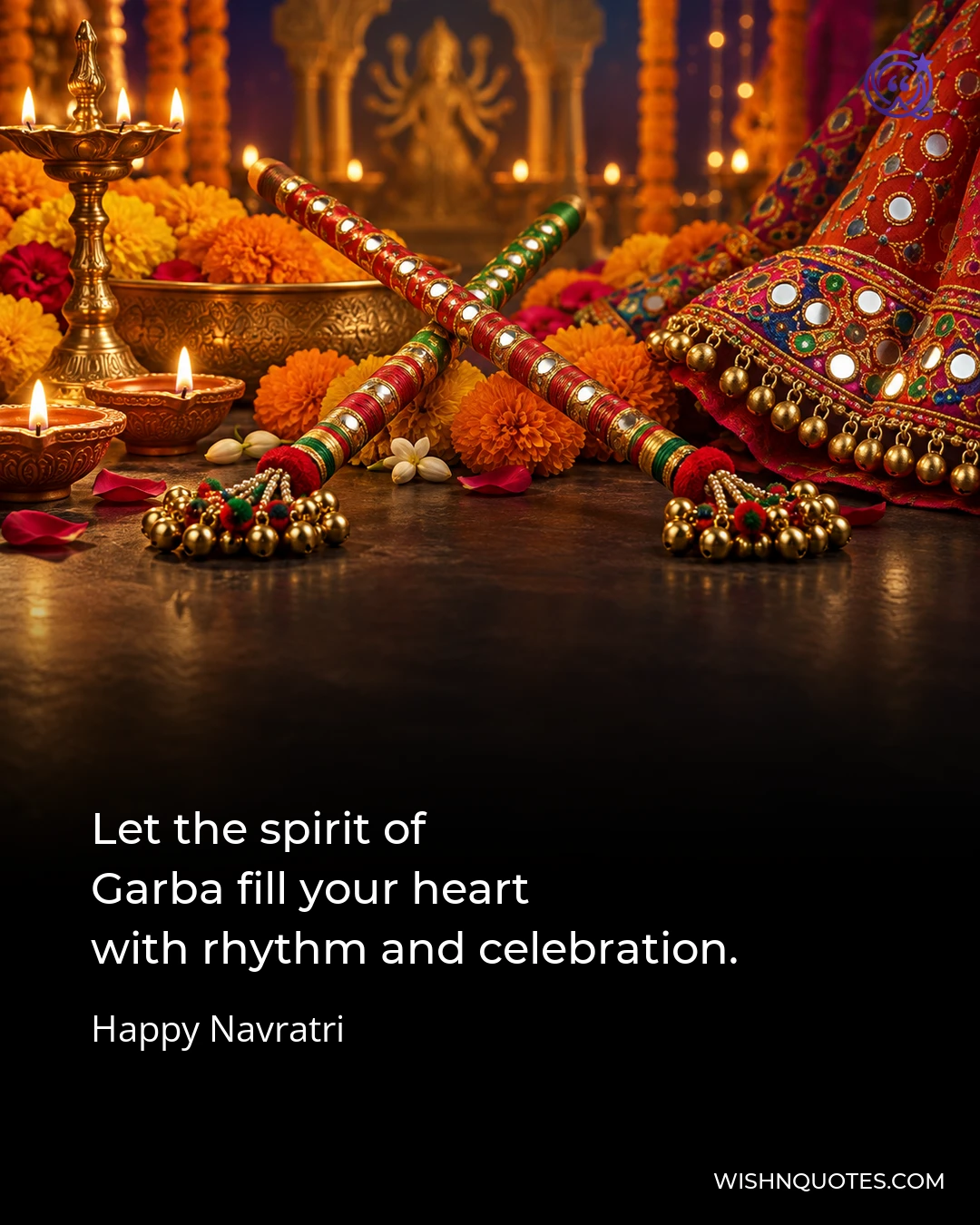 Let the spirit of Garba fill your heart with rhythm and celebration.