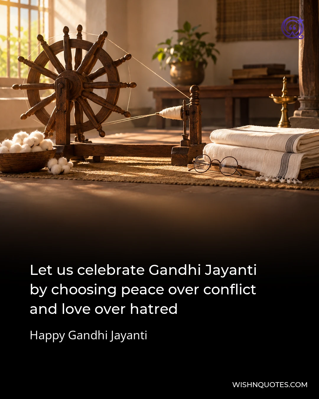 Let us celebrate Gandhi Jayanti by choosing peace over conflict and love over hatred