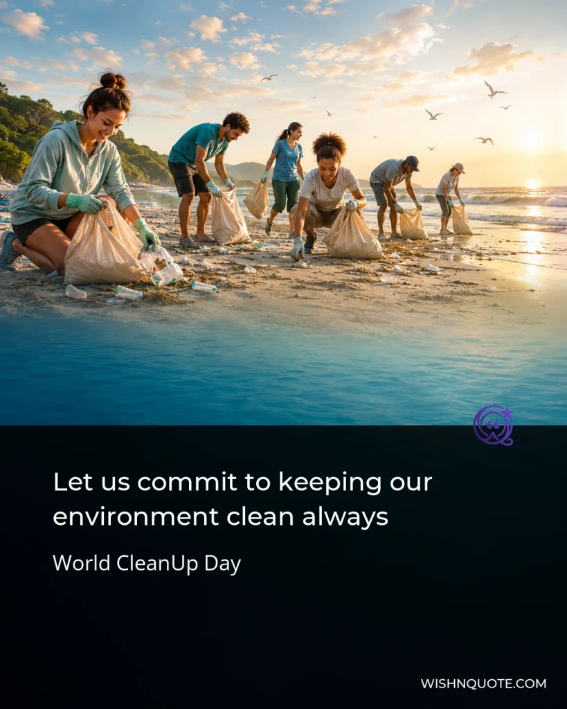 Let us commit to keeping our environment clean always