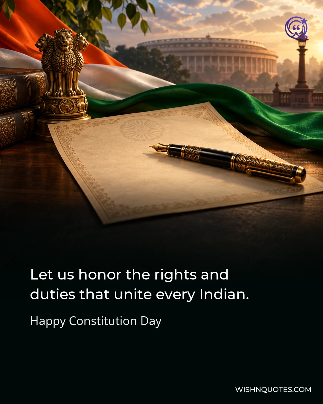 Let us honor the rights and duties that unite every Indian.