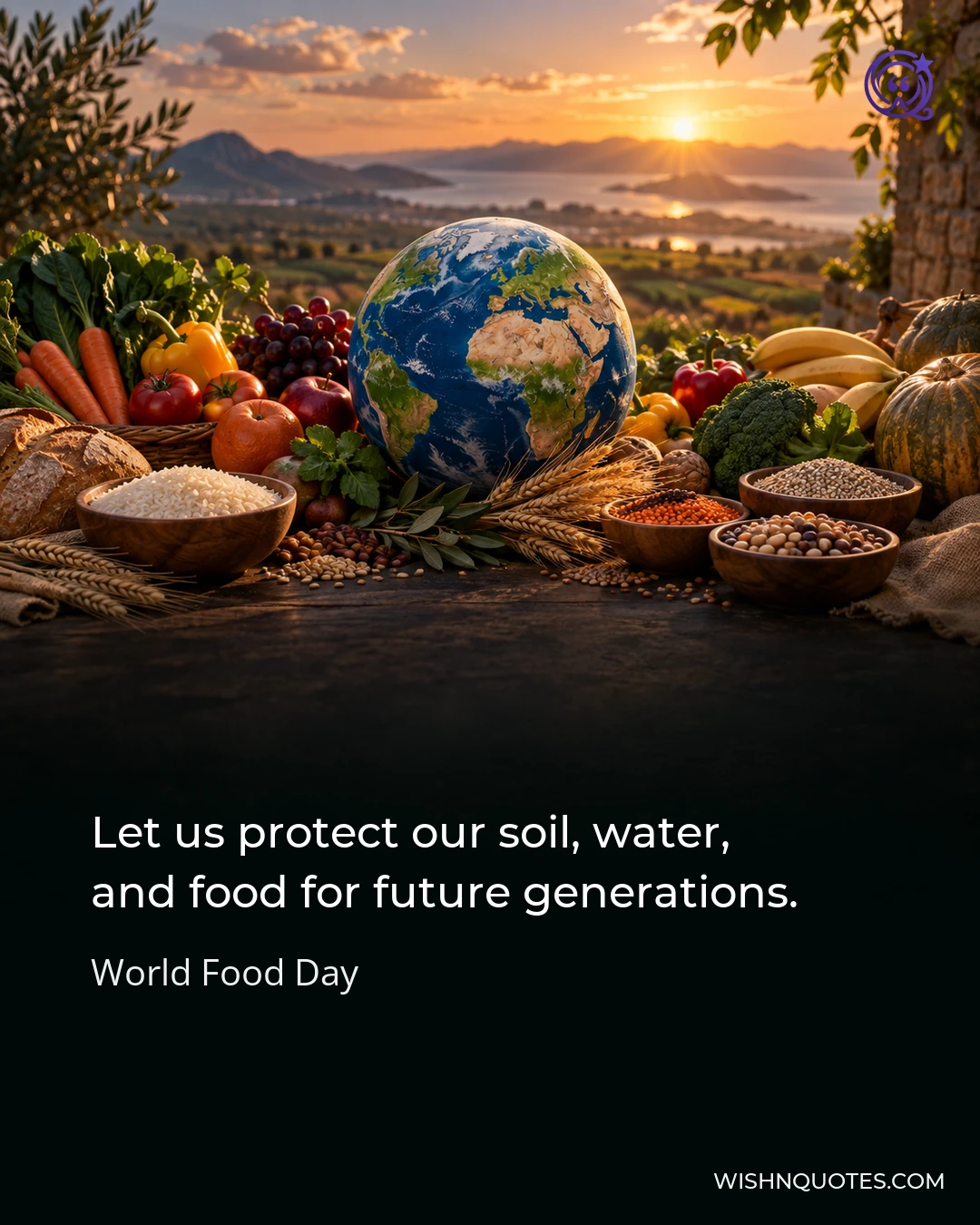 Let us protect our soil, water, and food for future generations.