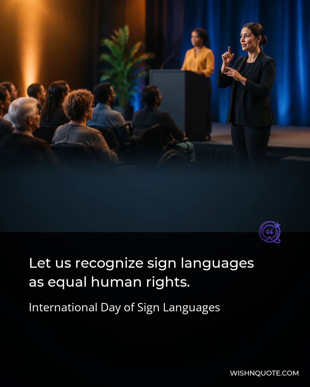 Let us recognize sign languages as equal human rights.