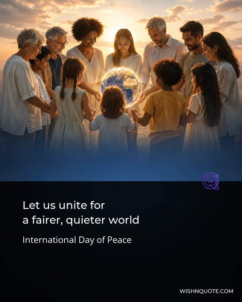 Let us unite for a fairer, quieter world