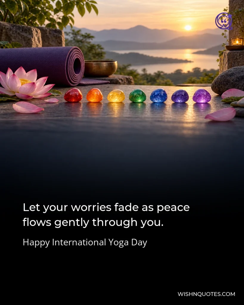 Let your worries fade as peace flows gently through you.