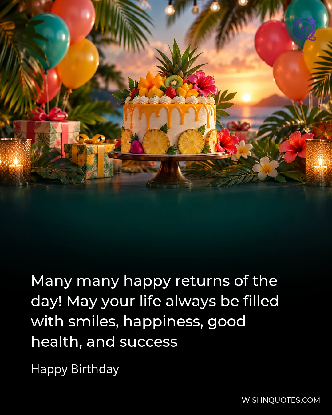Many many happy returns of the day! May your life always be filled with smiles, happiness, good health, and success