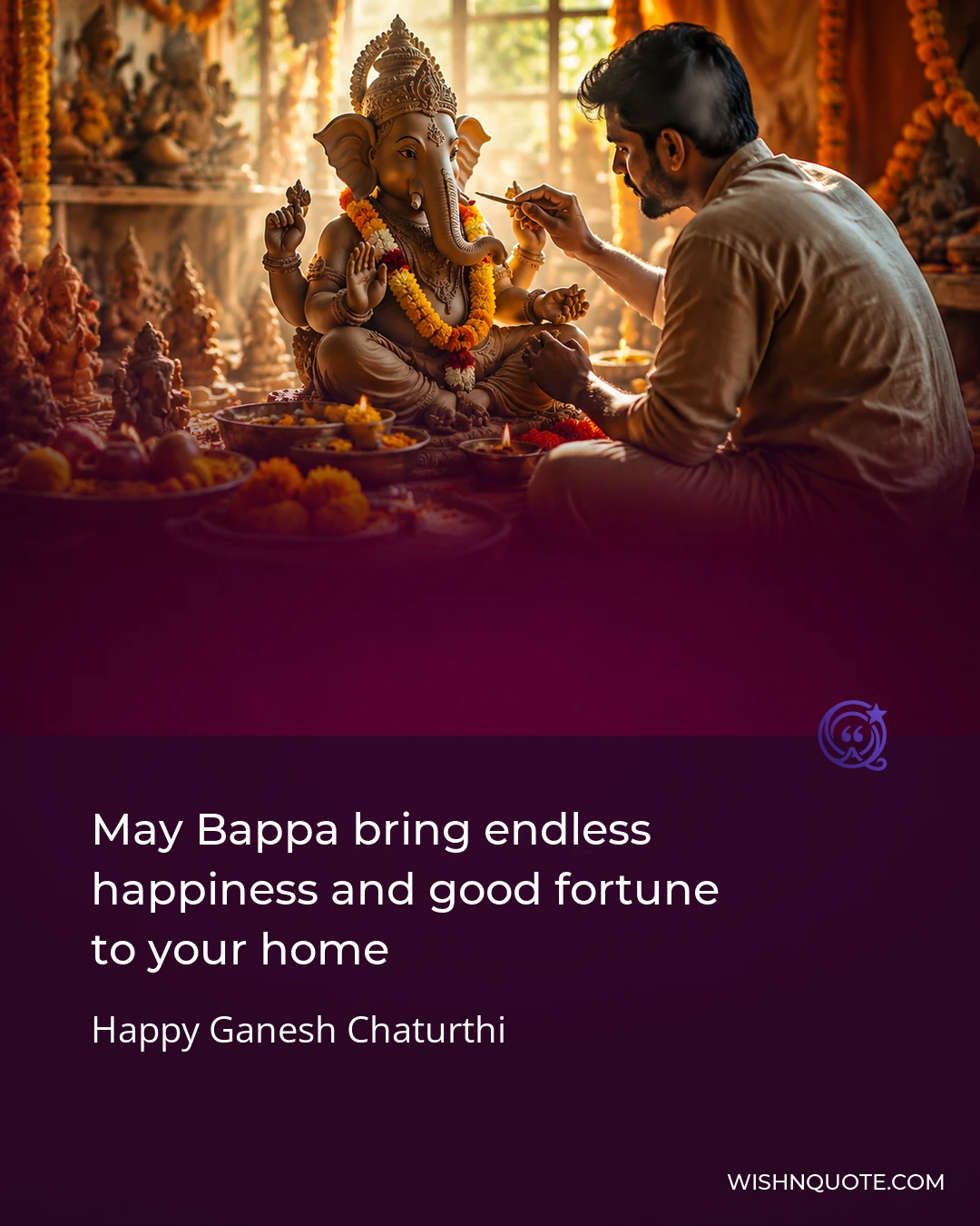 May Bappa bring endless happiness and good fortune to your home
