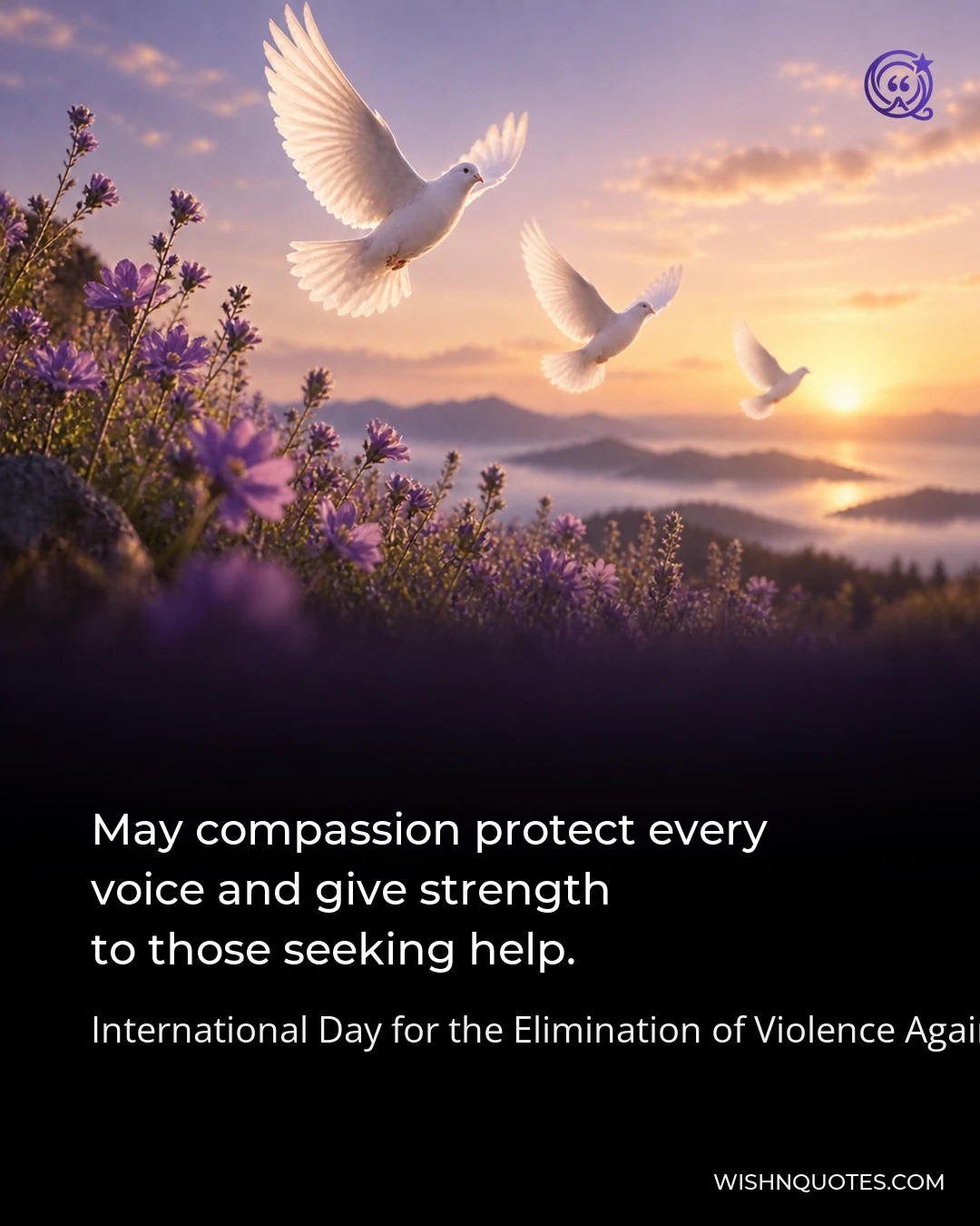 May compassion protect every voice and give strength to those seeking help.