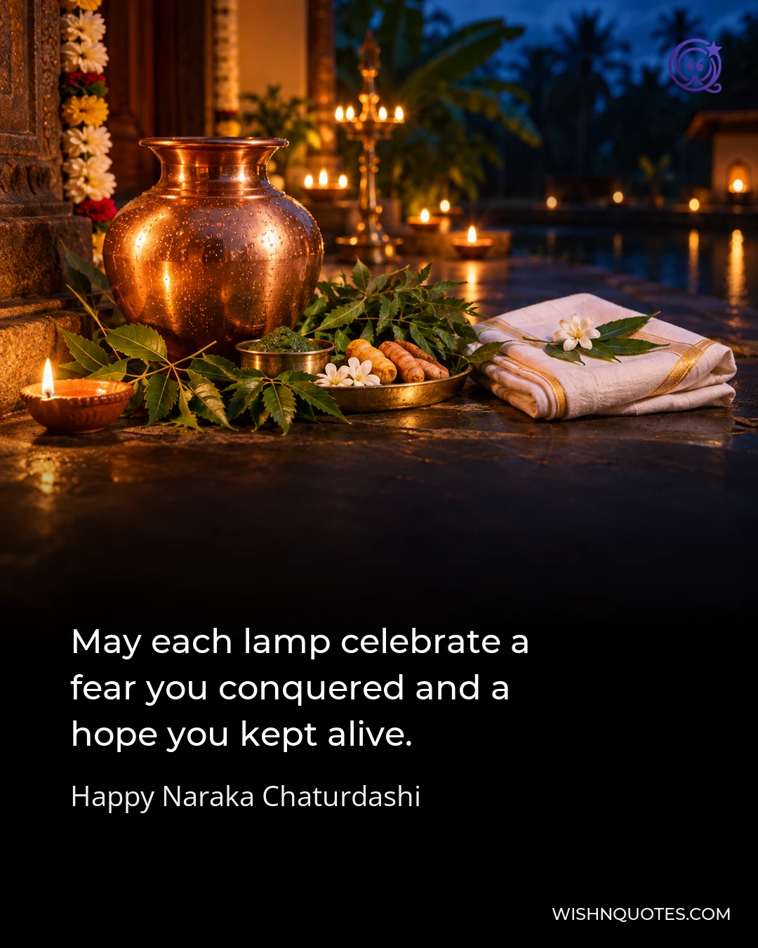 May each lamp celebrate a fear you conquered and a hope you kept alive.