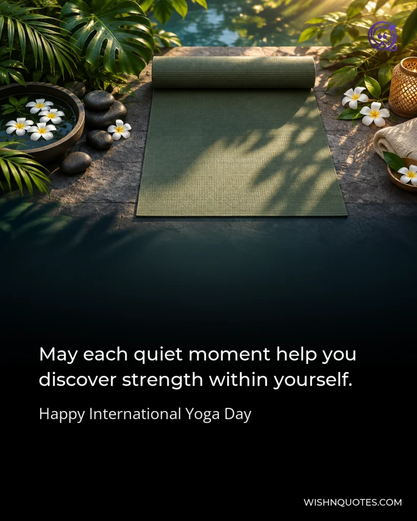 May each quiet moment help you discover strength within yourself.