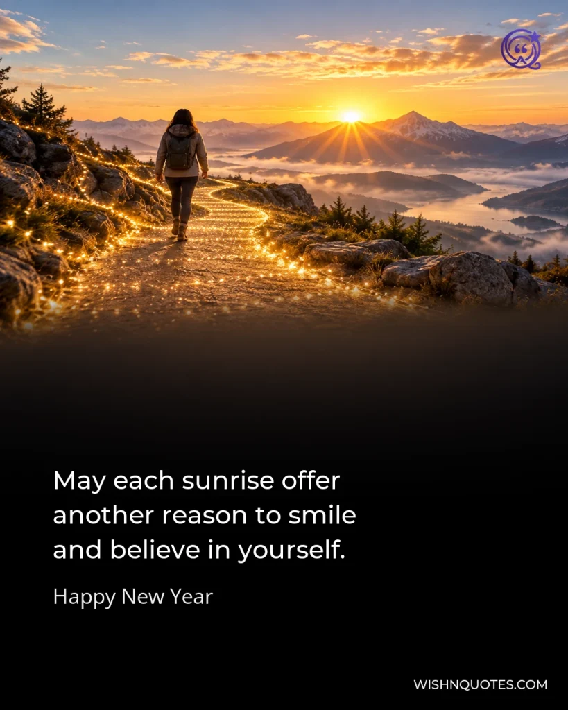 May each sunrise offer another reason to smile and believe in yourself.