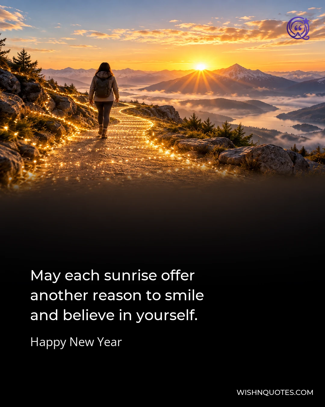 May each sunrise offer another reason to smile and believe in yourself.