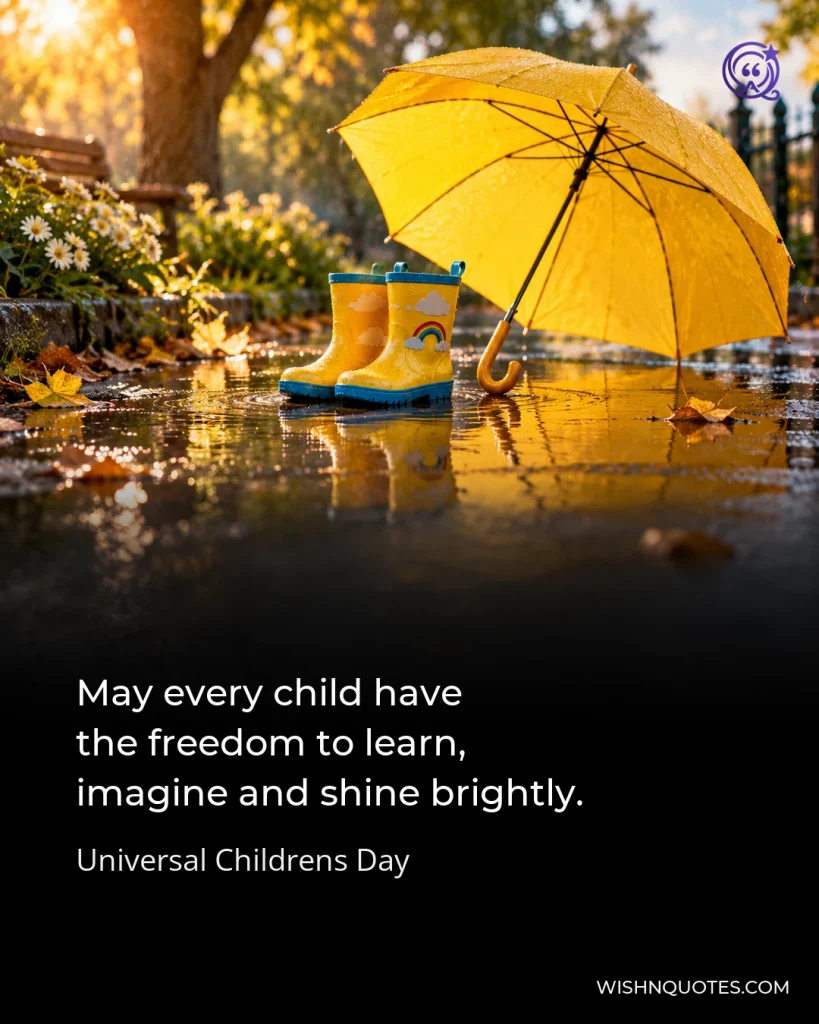 May every child have the freedom to learn, imagine and shine brightly.