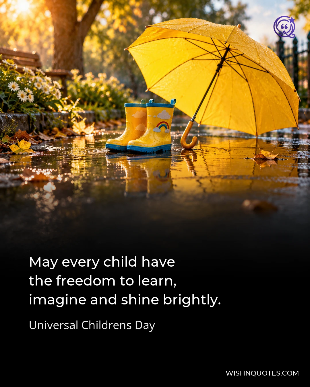 May every child have the freedom to learn, imagine and shine brightly.