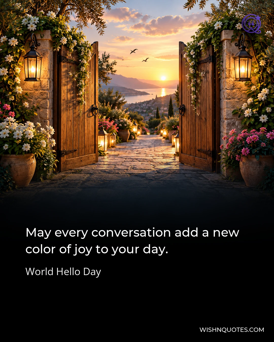 May every conversation add a new color of joy to your day.