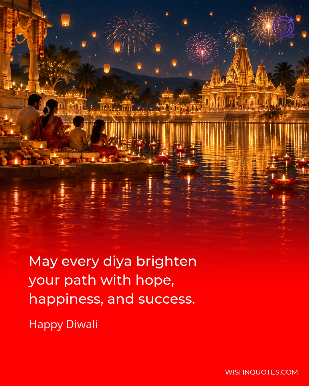 May every diya brighten your path with hope, happiness, and success.