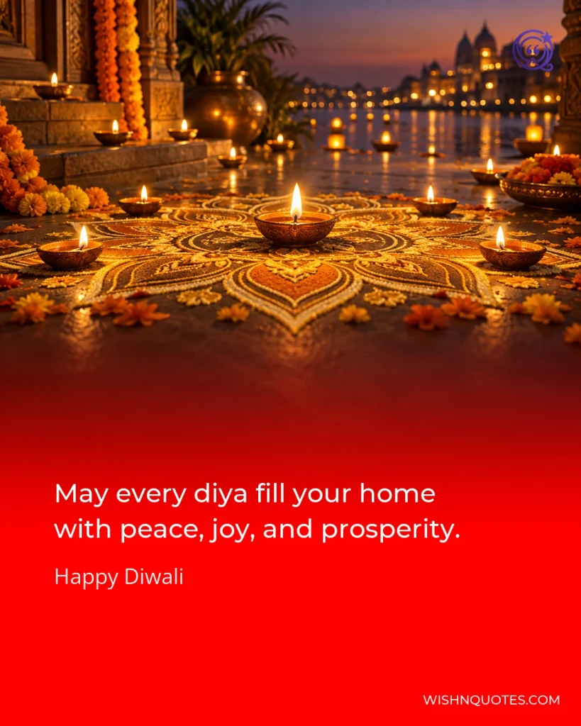 May every diya fill your home with peace, joy, and prosperity.
