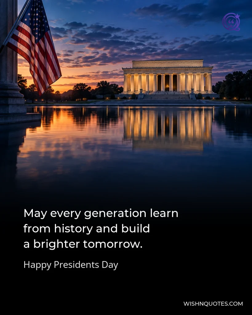 May every generation learn from history and build a brighter tomorrow.