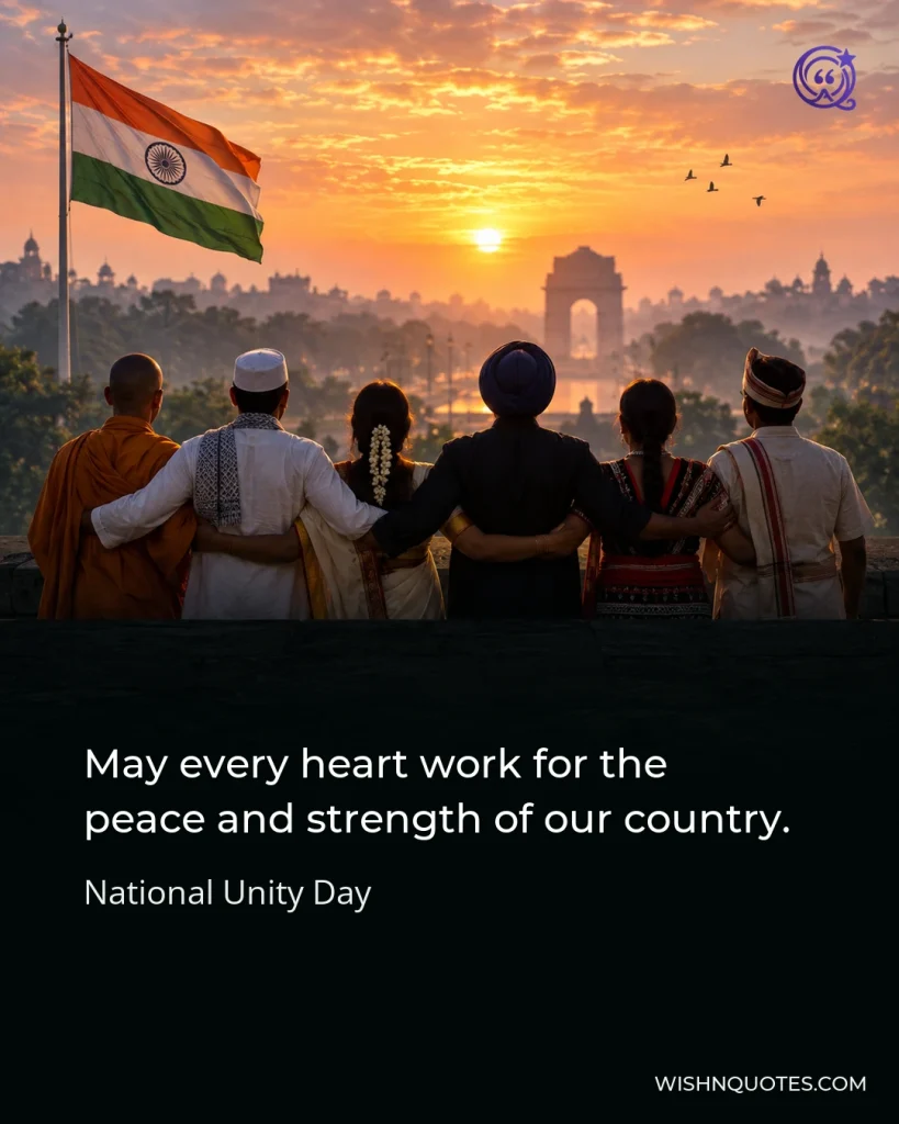 May every heart work for the peace and strength of our country.