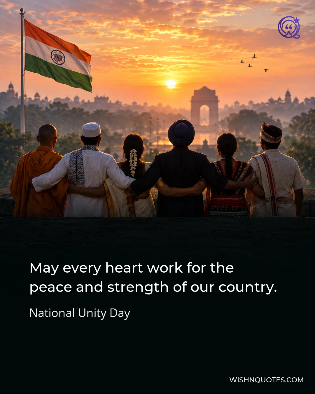May every heart work for the peace and strength of our country.