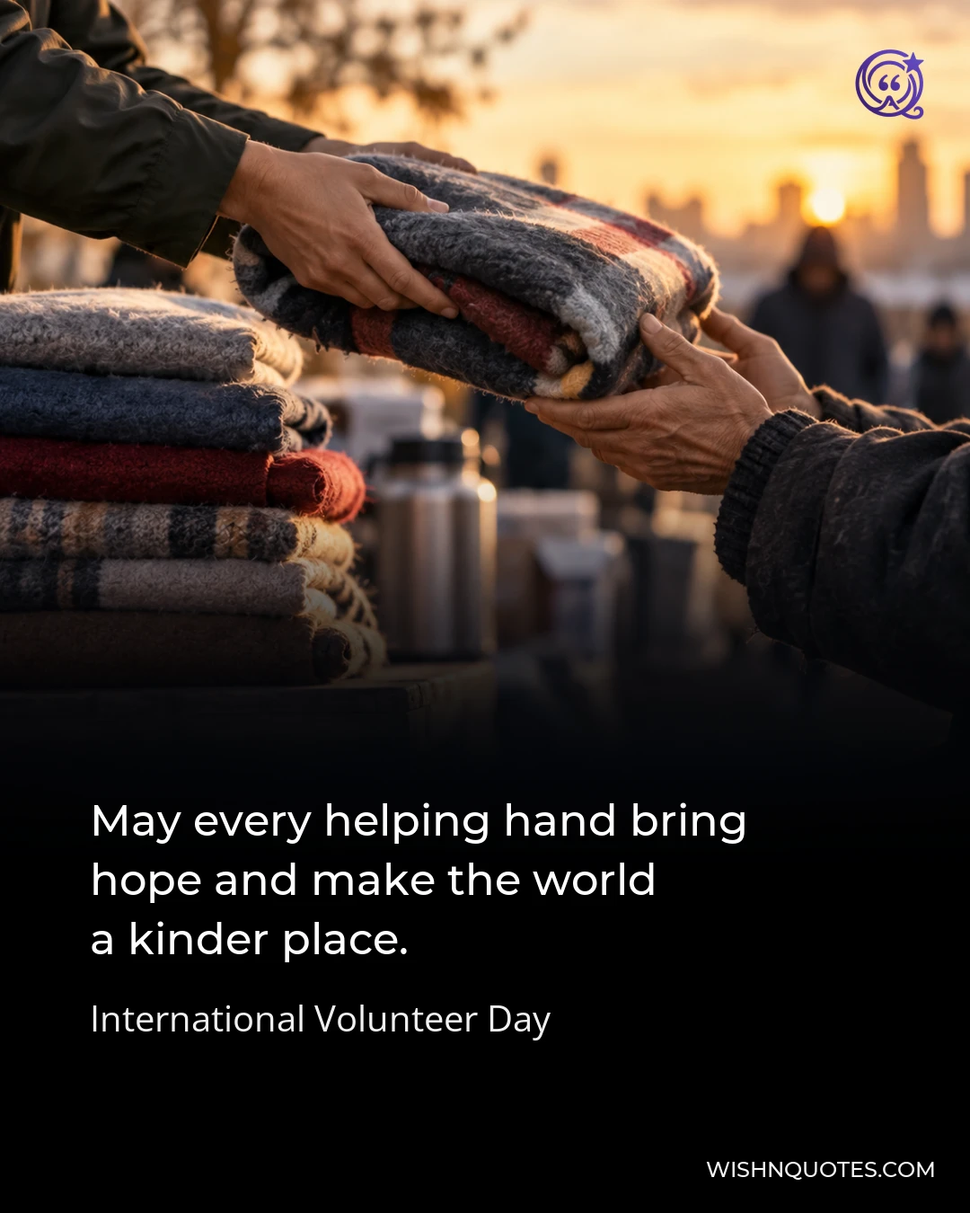 May every helping hand bring hope and make the world a kinder place.