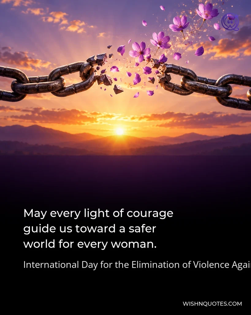 May every light of courage guide us toward a safer world for every woman.